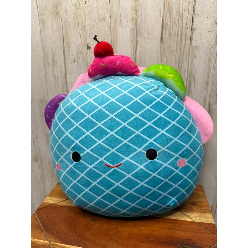 Squishmallows Bertie Ice Cream Taco Waffle 12" Plush Toy‎ Multicolor